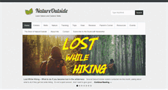 Desktop Screenshot of natureoutside.com
